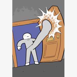 Door Knock Smash Dick